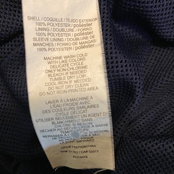 Grand Slam Pullover Windbreaker Navy Blue Size‎ Large - Picture 3 of 3